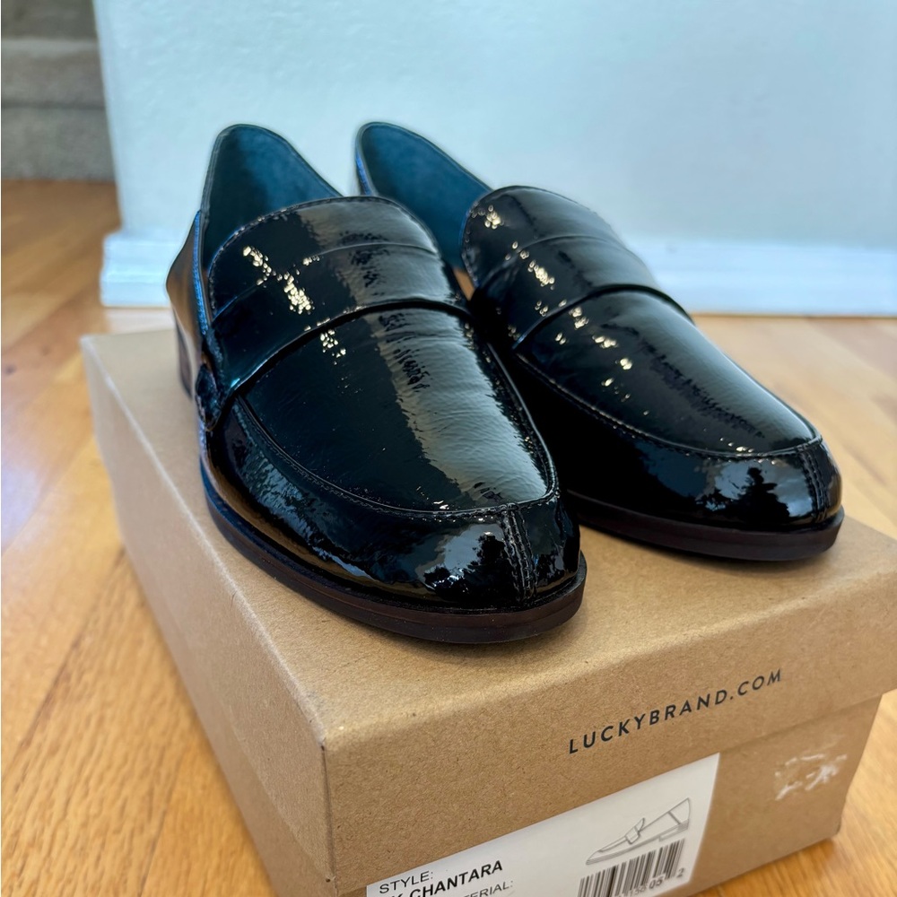 Lucky Brand Women’s Black Patent Loafers